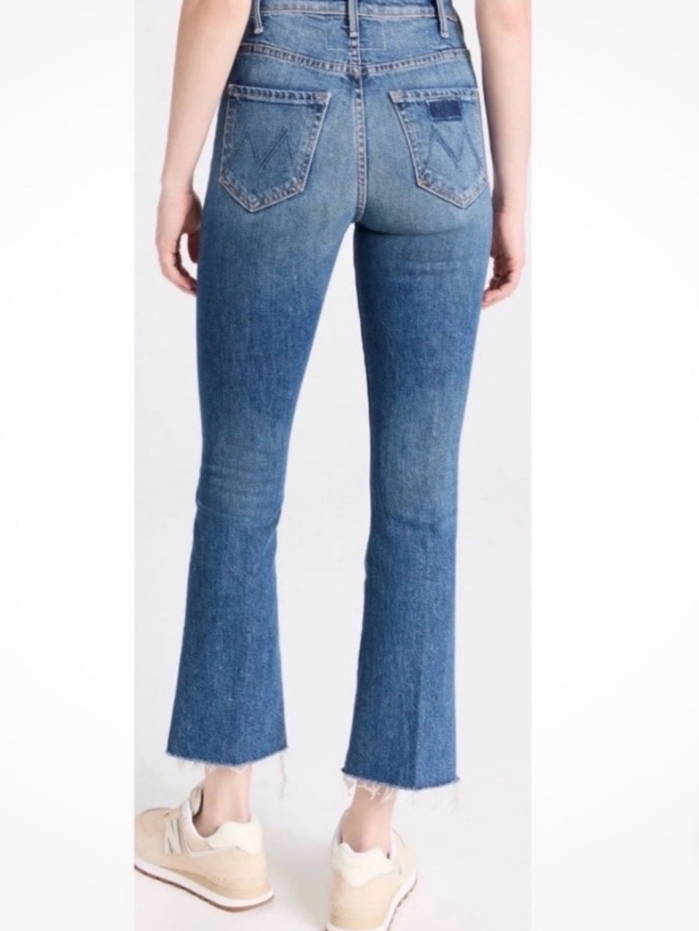 MOTHER SUPERIOR Jeans Hustler Flood Fray Beer Me Blue Size w7 - Picture 15 of 16